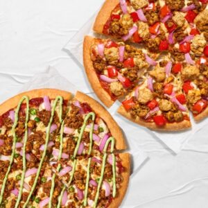 2 Large Pizzas & 2 lbs Wings
