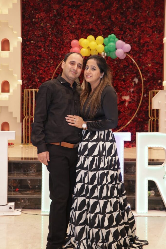 Sunil Sehgal and his wife
