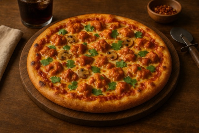 Butter Chicken Pizza